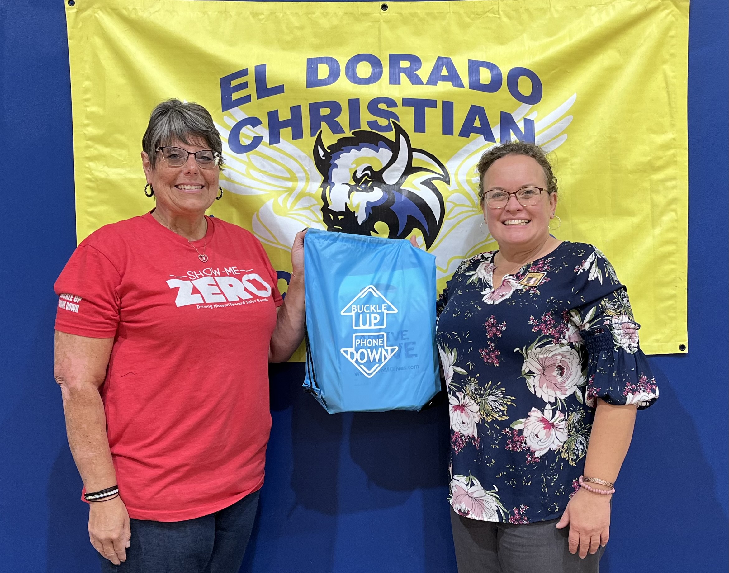 El Dorado Springs MO Christian School Hollee Walker RN and Kelly Bryson Principal
